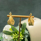 24k Plated Copper Chain Ring Sets Earrings Pendent Necklace for Women