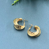 24k Plated Copper Chain Ring Sets Earrings Pendent Necklace for Women