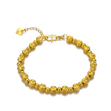 24k Cat Eye Beads Fine Bracelet 6mm Hand Chain Birthday Anniversary