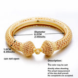 24k Dubai Wedding Bangles for Women Girls Bride, Can Open