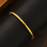 24k Dubai Wedding Bangles For Women Ethiopian Indian Bracelets Birthday Jewelry