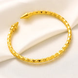 24k Dubai Wedding Bangles For Women Ethiopian Indian Bracelets Birthday Jewelry