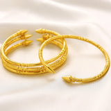 24k Dubai Wedding Bangles Ethiopian Indian Bracelets Women Jewelry