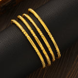 24k Dubai Wedding Bangles Ethiopian Indian Bracelets Women Jewelry