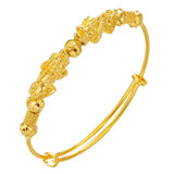 24k Ebrave Troops Bracelet for Women 999 Plated Bangle Fine Jewelry