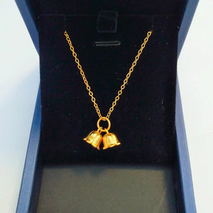 24k Lily of The Valley Flowers Necklace for Women Wedding Jewelry