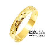 24k Yellow Bracelet for Women, Hollow Shaped Bridal Wedding Jewelry