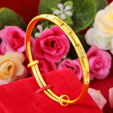 24k Yellow Bead Hand Chain Wedding Engagement Jewelry