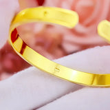 24k Yellow Love Bracelet for Women Wedding Engagement