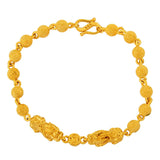 Matte Lucky Bead Hand Chain for Men Bracelets Wedding Anniversary Birthday