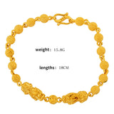 Matte Lucky Bead Hand Chain for Men Bracelets Wedding Anniversary Birthday