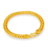 24k Yellow Plated Watch Bracelet Men Dragon Pattern