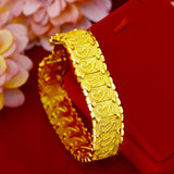 Dragon Pattern Bracelet Bangle Chain Wedding Engagement Jewelry