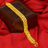 24k Yellow Watch Bracelet for Men Male Gentleman Bracelet Hand Chain