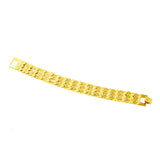 24k Gold-Plated Peach Heart Watch Bracelet Wedding Jewelry