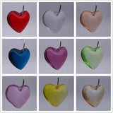 Heart Crystal Flat Pendants Glass Charms Chandelier Lamp Bead Drop