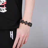 24mm Ghost Charm Bracelet Stainless Steel Punk Gothic Jewelry