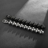 24mm Ghost Charm Bracelet Stainless Steel Punk Gothic Jewelry
