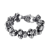 24mm Ghost Charm Bracelet Stainless Steel Punk Gothic Jewelry