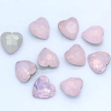 24p 8mm 10mm Opal Heart Shape Crystal Glass Rhinestones DIY