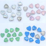 24p 8mm 10mm Opal Heart Shape Crystal Glass Rhinestones DIY