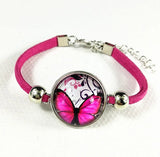 24pc Colorful Butterfly Cartoon Bracelets Kids Girls Charm Bracelet Hand Chain