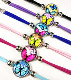 24pc Colorful Butterfly Cartoon Bracelets Kids Girls Charm Bracelet Hand Chain