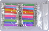 Double Cross Mix Colors Silicone Wristbands Stainless Steel Bracelet