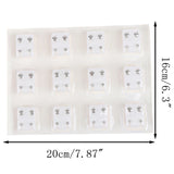 12Pairs Surgical Steel Ear Studs Earrings Set Medical Jewelry Piercing Tool Kits