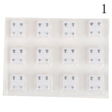 12Pairs Surgical Steel Ear Studs Earrings Set Medical Jewelry Piercing Tool Kits