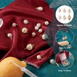 24pcs Mixed Shape Pearl Wire Pendant DIY Jewelry Making