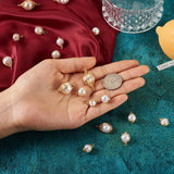 24pcs Mixed Shape Pearl Wire Pendant DIY Jewelry Making