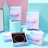 24pcs Cardboard Rainbow Jewelry Packaging Box 5x8x3cm