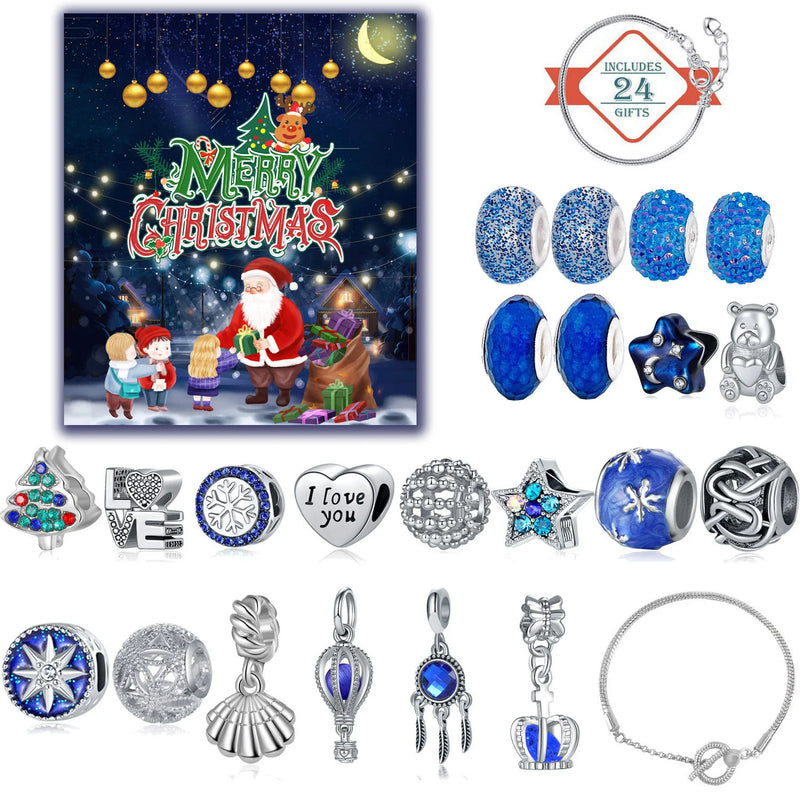 24pcs Christmas Countdown Advent Calendar Bell Surprise Box Set