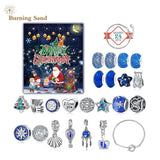 24pcs Christmas Countdown Advent Calendar Bell Surprise Box Set