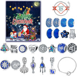 24pcs Christmas Countdown Advent Calendar Bell Surprise Box Set