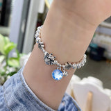 24pcs Crystal Birthstone Charms Rhinestone Beads for DIY Jewelry, 12 Colors