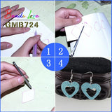 24pcs Earring Making Set Faux Leather Earrings Jewelry Supply Kit