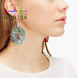 24pcs Earring Making Set Faux Leather Earrings Jewelry Supply Kit