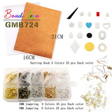 24pcs Earring Making Set Faux Leather Earrings Jewelry Supply Kit