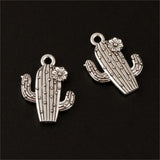 24pcs Alloy Cactus Charms Findings Jewelry DIY Supplies
