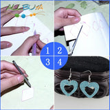 24pcs Faux Leather Sheets Earrings Making Kits Set DIY Leather Craft Supplies