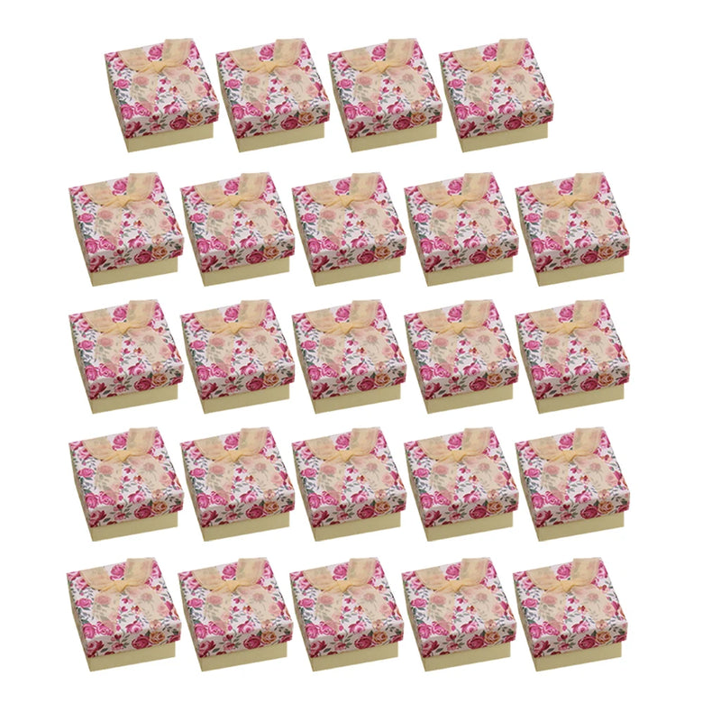 24pcs Jewelry Box Organizer Display Storage Case for Rings Earrings