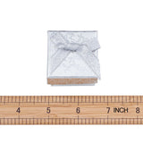 24pcs Square Silver Bowknot Ring Boxes Jewelry Display