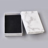 24pcs Paper Cardboard Necklace Jewelry Boxes Black F8