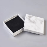 24pcs Paper Cardboard Necklace Jewelry Boxes Black F8