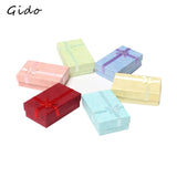 24pcs Paper Trinket Box Ring Necklace Earring Storage Organizer