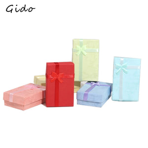 24pcs Paper Trinket Box Ring Necklace Earring Storage Organizer