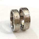24pcs Wedding Engagement Love Heart Comfort-fit Stainless Steel Anniversary Ring