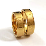 24pcs Wedding Engagement Love Heart Comfort-fit Stainless Steel Anniversary Ring